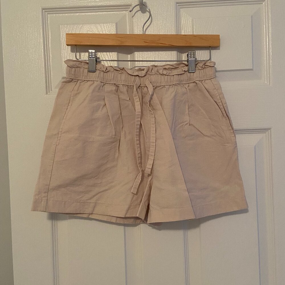 Uniqlo linen/cotton shorts - White - Size S